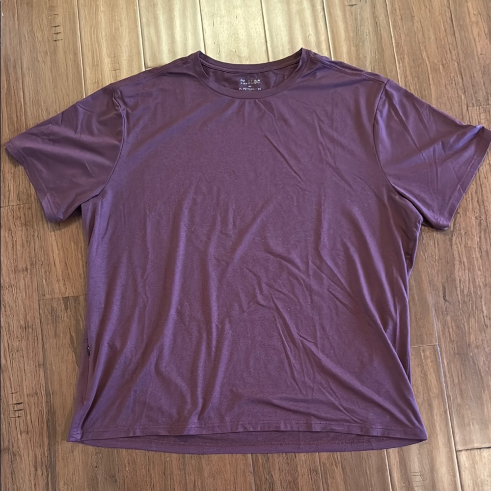 01.ALGO (Stitch Fix) Men's Maroon Athletic Short Sleeve Shirt